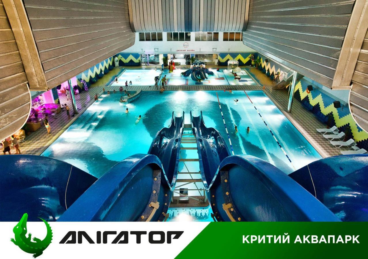 Hotel Aquapark Alligator Ternopil Exterior foto